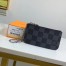 Louis Vuitton Pochette Cle In Damier Graphite Canvas N60155