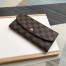 Louis Vuitton Emilie Wallet In Damier Ebene Canvas N60214
