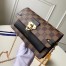 Louis Vuitton Vavin Chain Wallet In Damier Ebene Canvas N60221
