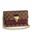 Louis Vuitton Vavin Chain Wallet In Damier Ebene Canvas N60222