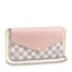 Louis Vuitton Pochette Felicie In Damier Azur Canvas N60235