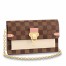 Louis Vuitton Vavin Chain Wallet In Damier Ebene Canvas N60237
