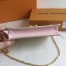 Louis Vuitton Croisette Chain Wallet In Damier Azur Canvas N60357
