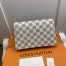 Louis Vuitton Croisette Chain Wallet In Damier Azur Canvas N60358