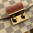 Louis Vuitton Croisette Chain Wallet In Damier Azur Canvas N60358