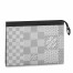 Louis Vuitton Pochette Voyage MM In Damier Graphite 3D Canvas N60443