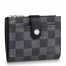 Louis Vuitton Multiple Card Holder In Damier Graphite Canvas N60451