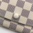 Louis Vuitton Emilie Wallet In Damier Azur Canvas N63546