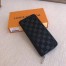 Louis Vuitton Zippy Vertical Wallet In Damier Infini Leather N63548